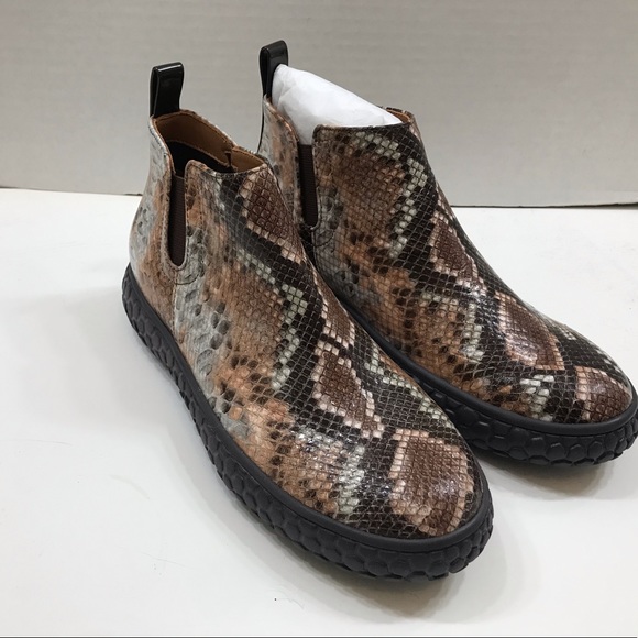 LDP Snake print Leather Pull on Boot - Picture 2 of 7